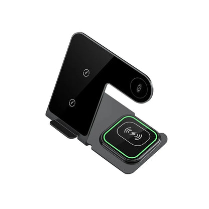 Base de Carregamento 3-em-1 para Apple Watch, Celular e fone sem fio
