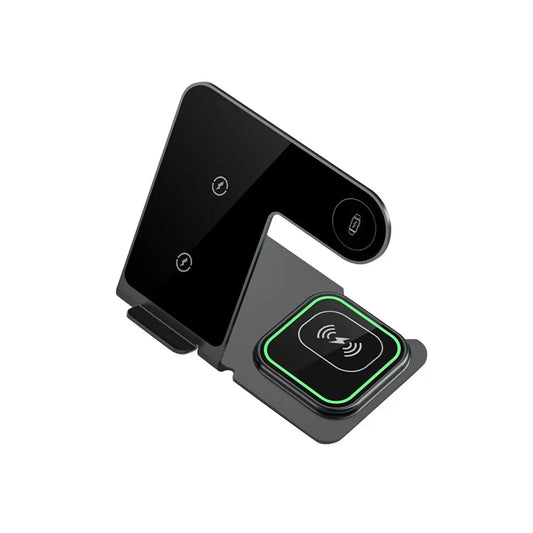 Base de Carregamento 3-em-1 para Apple Watch, Celular e fone sem fio